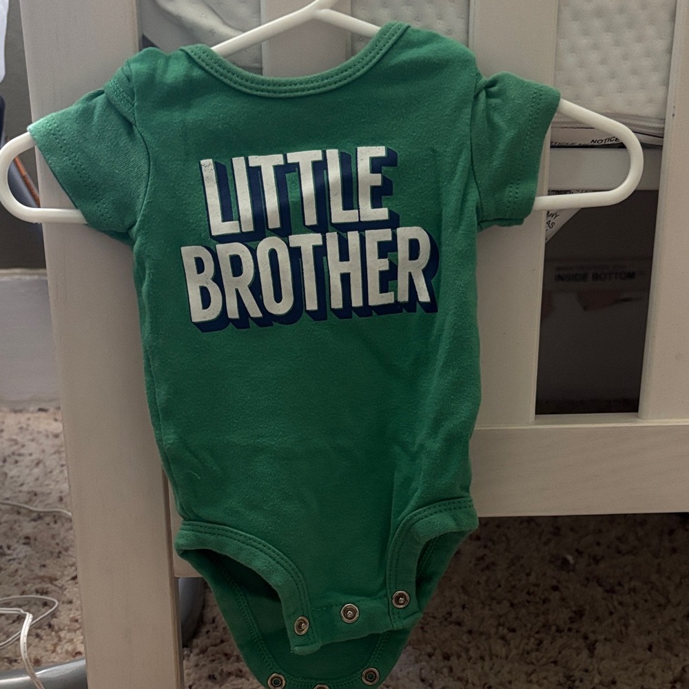 Carter's Green 'Little Brother' Bodysuit